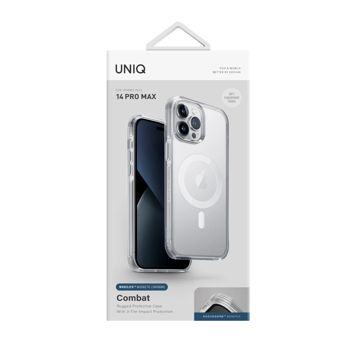 Uniq Apple iPhone 14 Pro Max Combat Magsafe Kapak - Şeffaf
