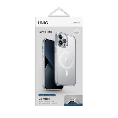 Uniq Apple iPhone 14 Pro Max Combat Magsafe Kapak - Şeffaf