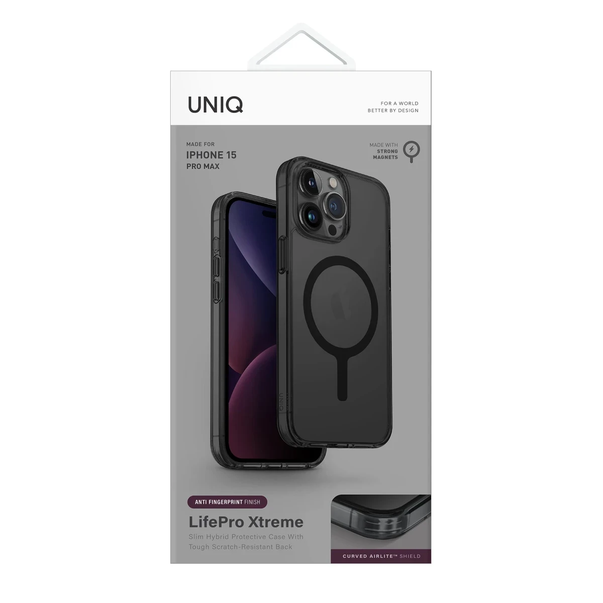 Uniq Apple iPhone 14 Pro Max LifePro Xtreme Magsafe Kapak - Siyah