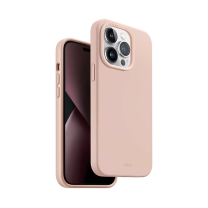Uniq Apple iPhone 14 Pro Max Lino Hue Magsafe Kapak - Pembe