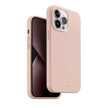 Uniq Apple iPhone 14 Pro Max Lino Silikon Kapak - Pembe