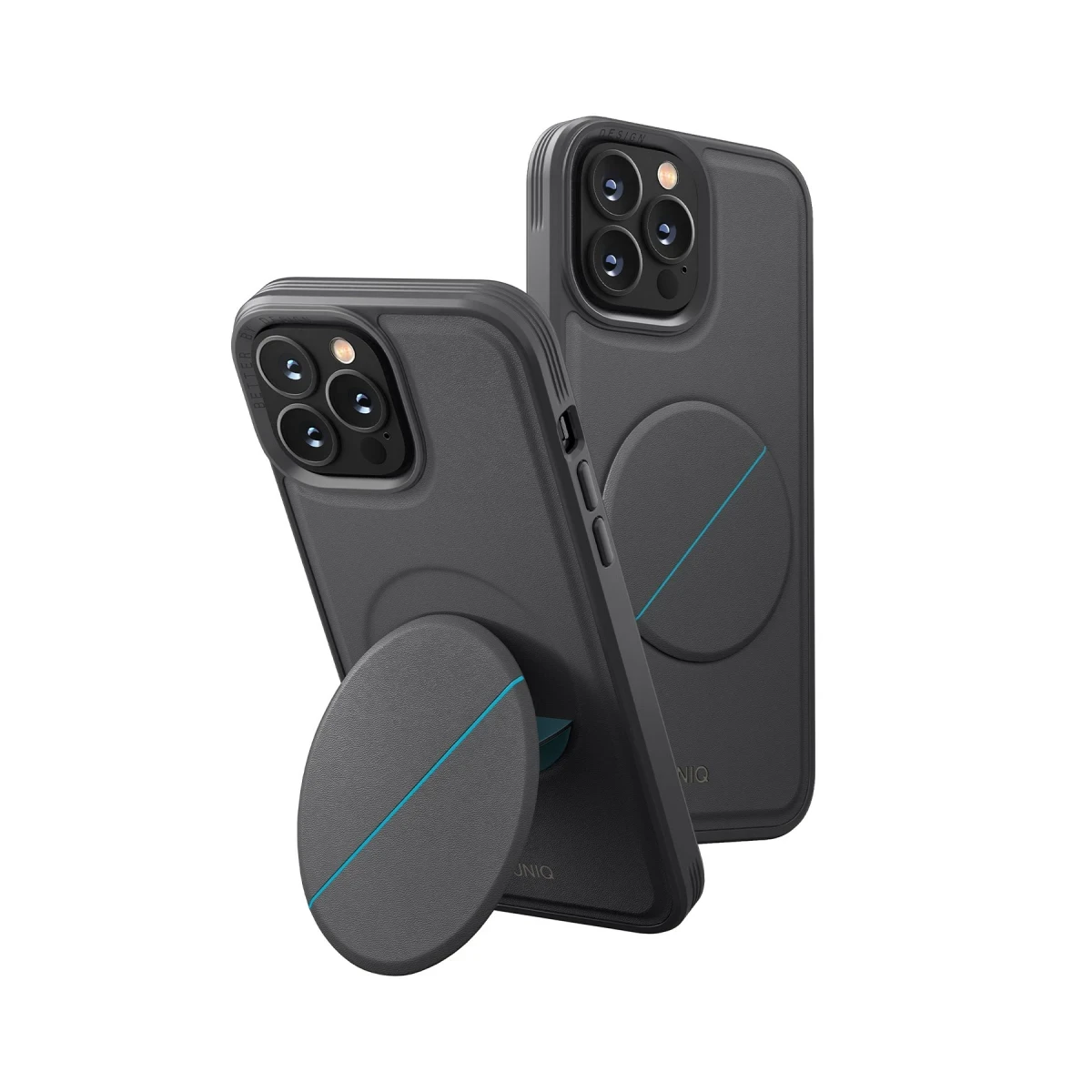 Uniq Apple iPhone 14 Pro Max Novo Standlı Kapak - Gri