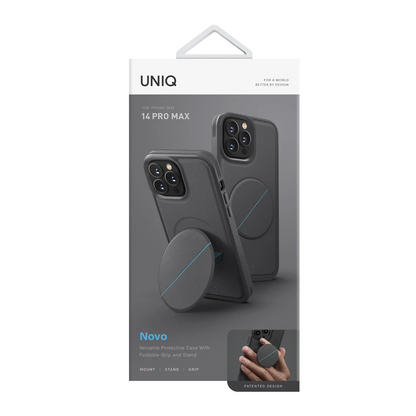 Uniq Apple iPhone 14 Pro Max Novo Standlı Kapak - Gri