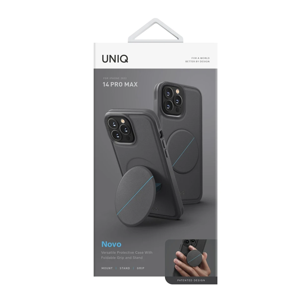 Uniq Apple iPhone 14 Pro Novo Standlı Kapak - Gri