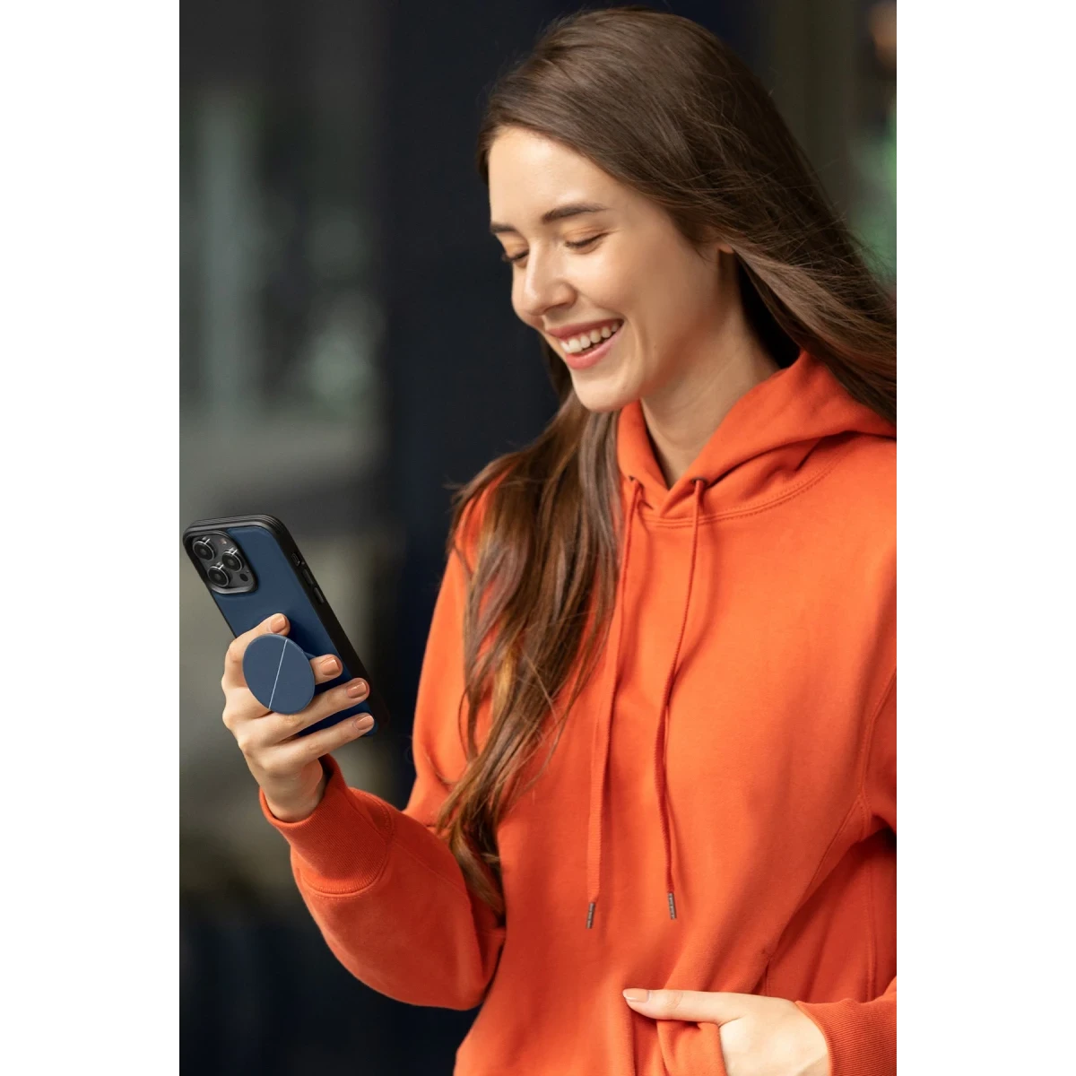 Uniq Apple iPhone 14 Pro Novo Standlı Kapak - Mavi