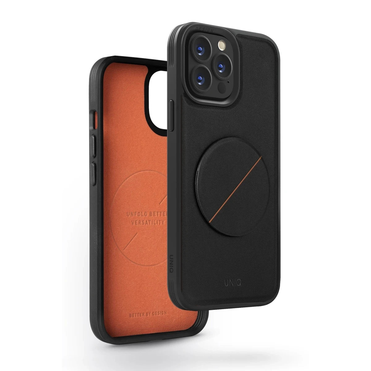 Uniq Apple iPhone 14 Pro Novo Standlı Kapak - Siyah
