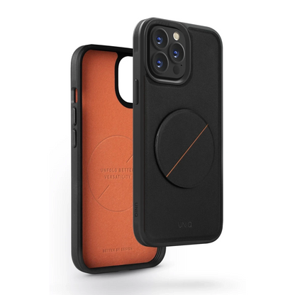 Uniq Apple iPhone 14 Pro Novo Standlı Kapak - Siyah