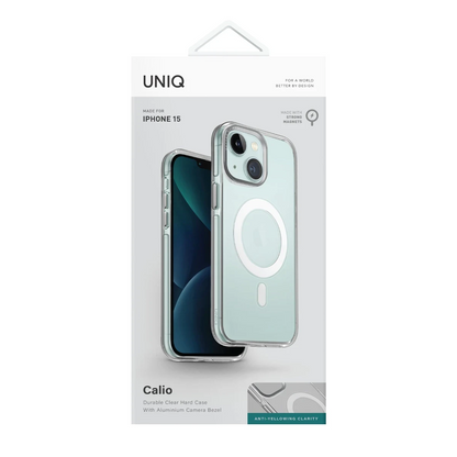 Uniq Apple iPhone 15 Calio Magsafe Kapak - Şeffaf