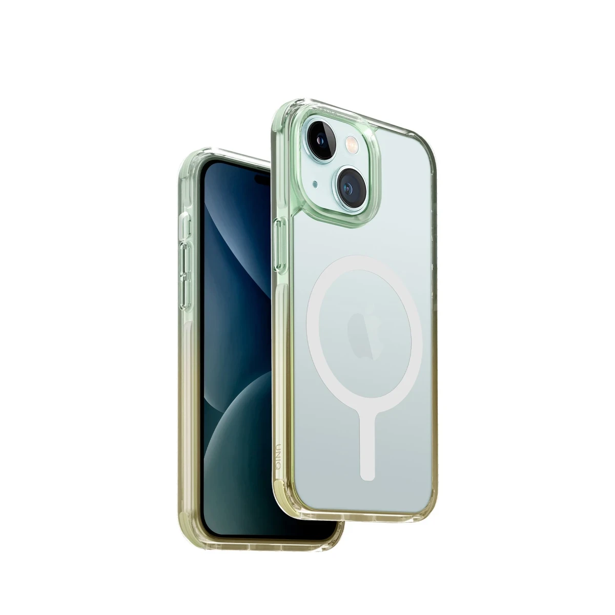 Uniq Apple iPhone 15 Combat Duo Magsafe Kapak - Yeşil