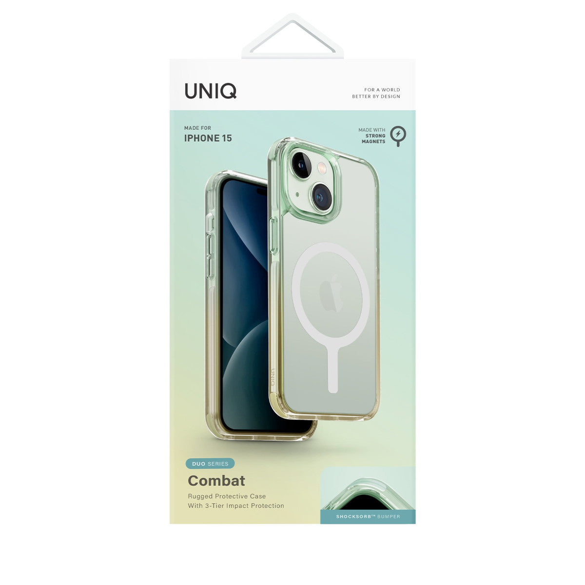 Uniq Apple iPhone 15 Combat Duo Magsafe Kapak