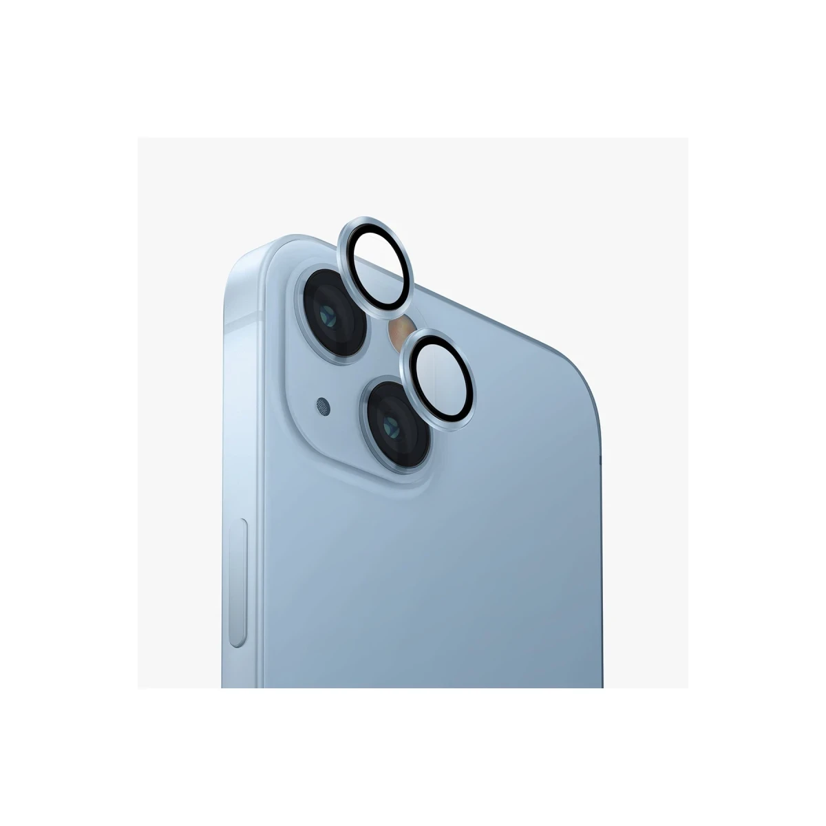 Uniq Apple iPhone 15 Optix Alüminyum Kamera Lens Koruyucu - Mavi