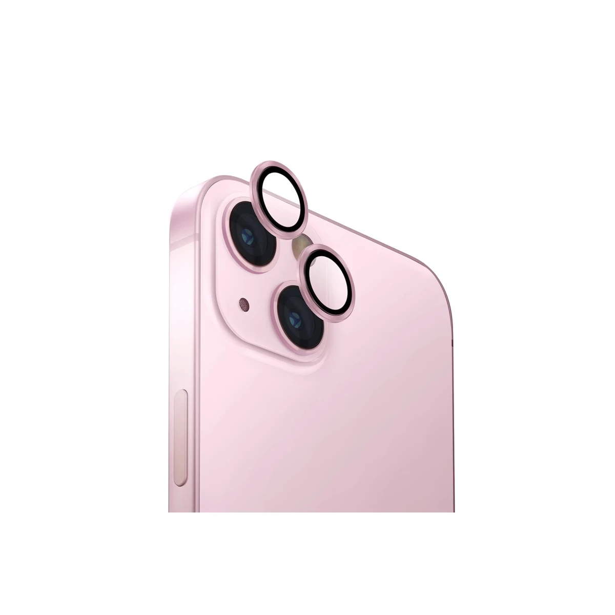 Uniq Apple iPhone 15 Optix Alüminyum Kamera Lens Koruyucu - Pembe