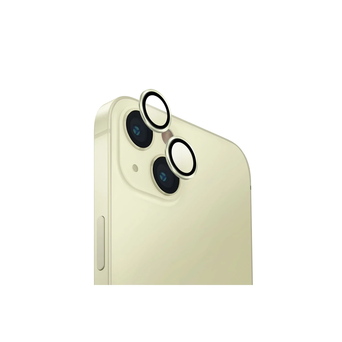 Uniq Apple iPhone 15 Optix Alüminyum Kamera Lens Koruyucu - Sarı