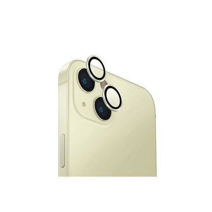 Uniq Apple iPhone 15 Optix Alüminyum Kamera Lens Koruyucu - Sarı