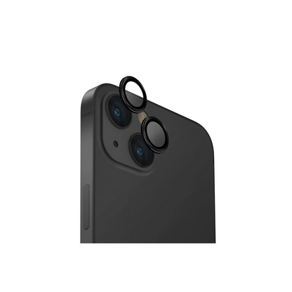 Uniq Apple iPhone 15 Optix Alüminyum Kamera Lens Koruyucu - Siyah