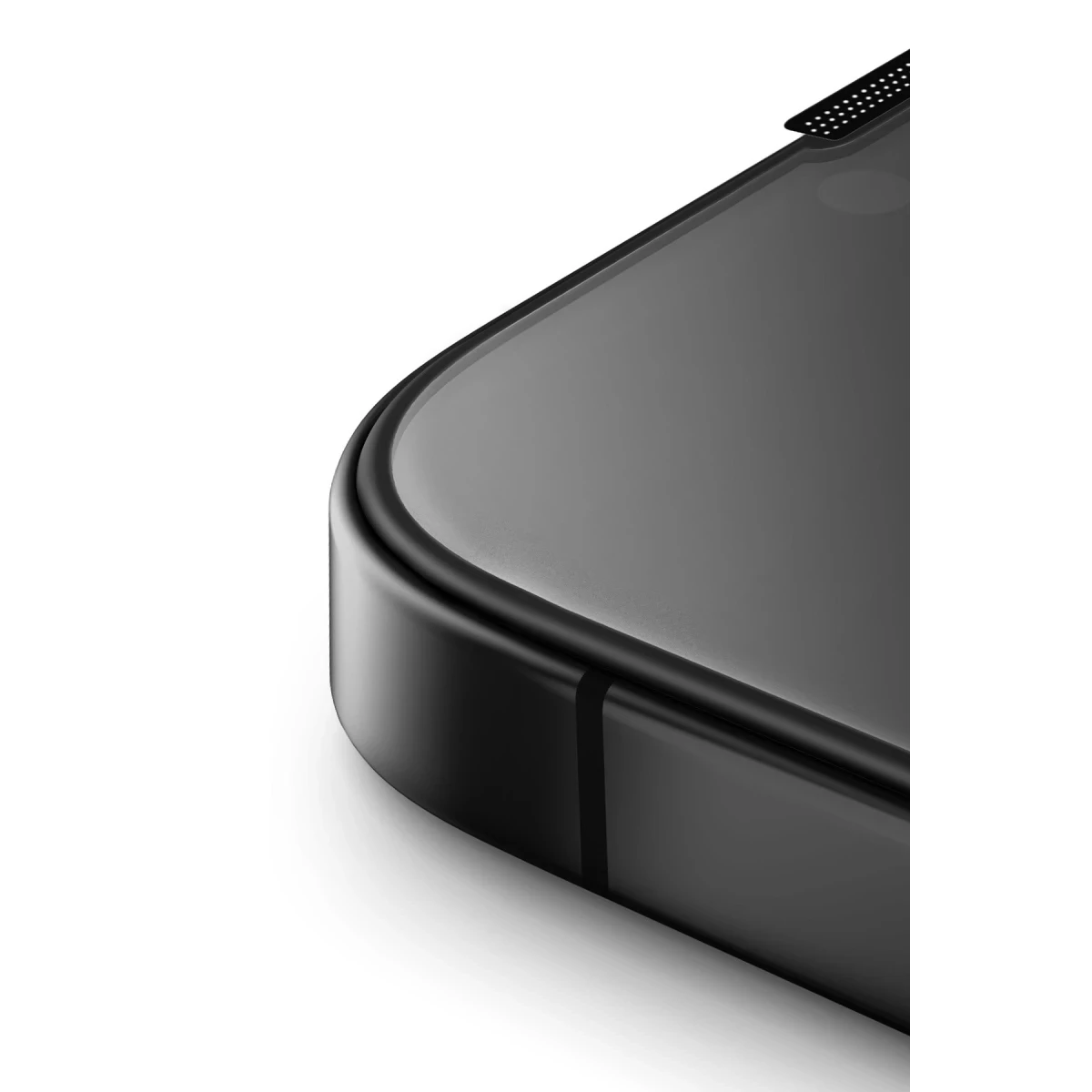 Uniq Apple iPhone 15 Optix Hayalet Cam Ekran Koruyucu - Siyah