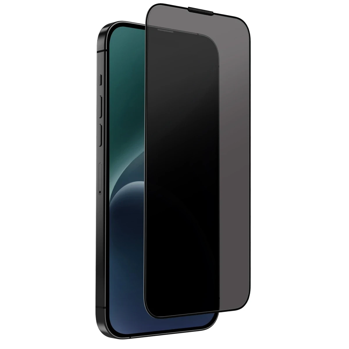 Uniq Apple iPhone 15 Optix Hayalet Cam Ekran Koruyucu - Siyah
