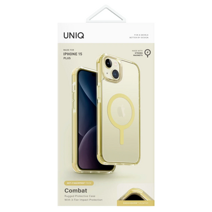 Uniq Apple iPhone 15 Plus Combat Magsafe Kapak - Sarı