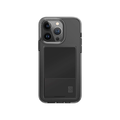 Uniq Apple iPhone 15 Pro Air Fender Kartvizitli Kapak - Füme