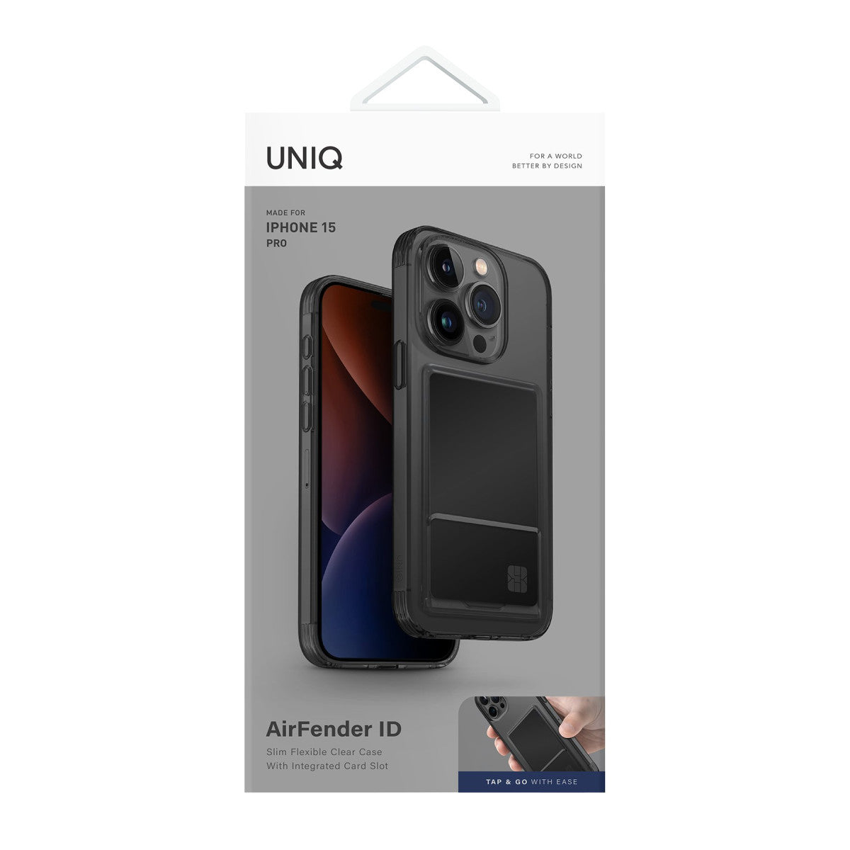 Uniq Apple iPhone 15 Pro Air Fender Kartvizitli Kapak
