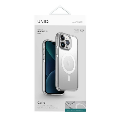 Uniq Apple iPhone 15 Pro Calio Magsafe Kapak - Şeffaf