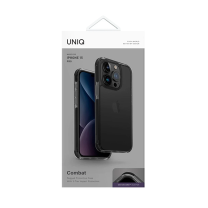 Uniq Apple iPhone 15 Pro Combat Kapak - Siyah