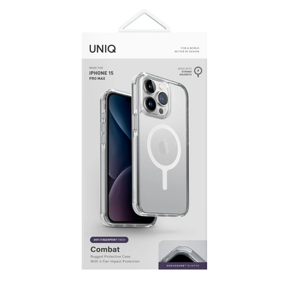Uniq Apple iPhone 15 Pro Combat Magsafe Kapak - Beyaz