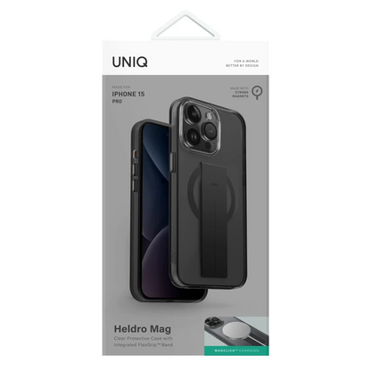 Uniq Apple iPhone 15 Pro Heldro Magsafe Kapak - Siyah