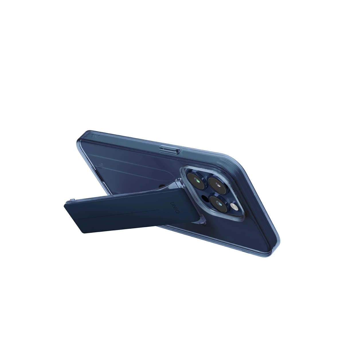 Uniq Apple iPhone 15 Pro Heldro Mount Standlı Kapak - Lacivert