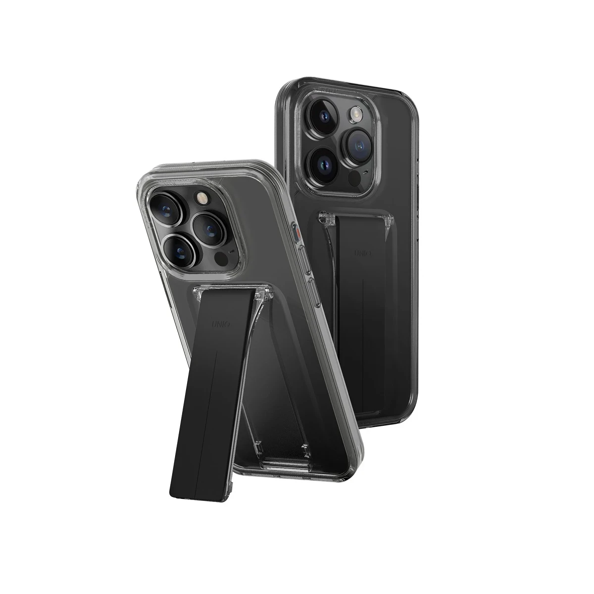 Uniq Apple iPhone 15 Pro Heldro Mount Standlı Kapak - Siyah