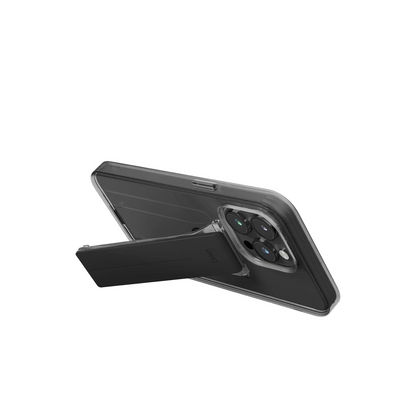Uniq Apple iPhone 15 Pro Heldro Mount Standlı Kapak - Siyah