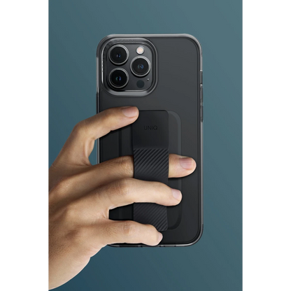 Uniq Apple iPhone 15 Pro Heldro Mount Standlı Kapak - Siyah