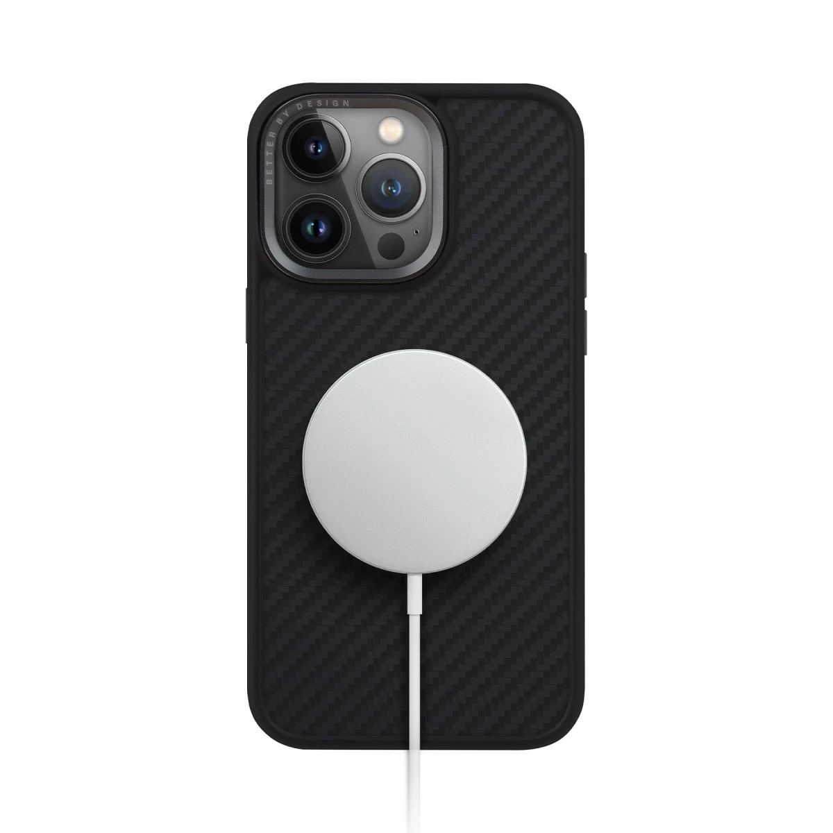 Uniq Apple iPhone 15 Pro Keva Karbon Magsafe Kapak - Siyah