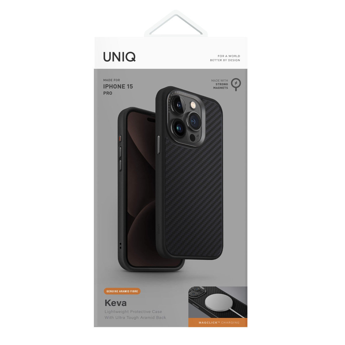 Uniq Apple iPhone 15 Pro Keva Karbon Magsafe Kapak