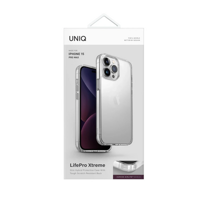 Uniq Apple iPhone 15 Pro LifePro Xtreme Kapak - Şeffaf