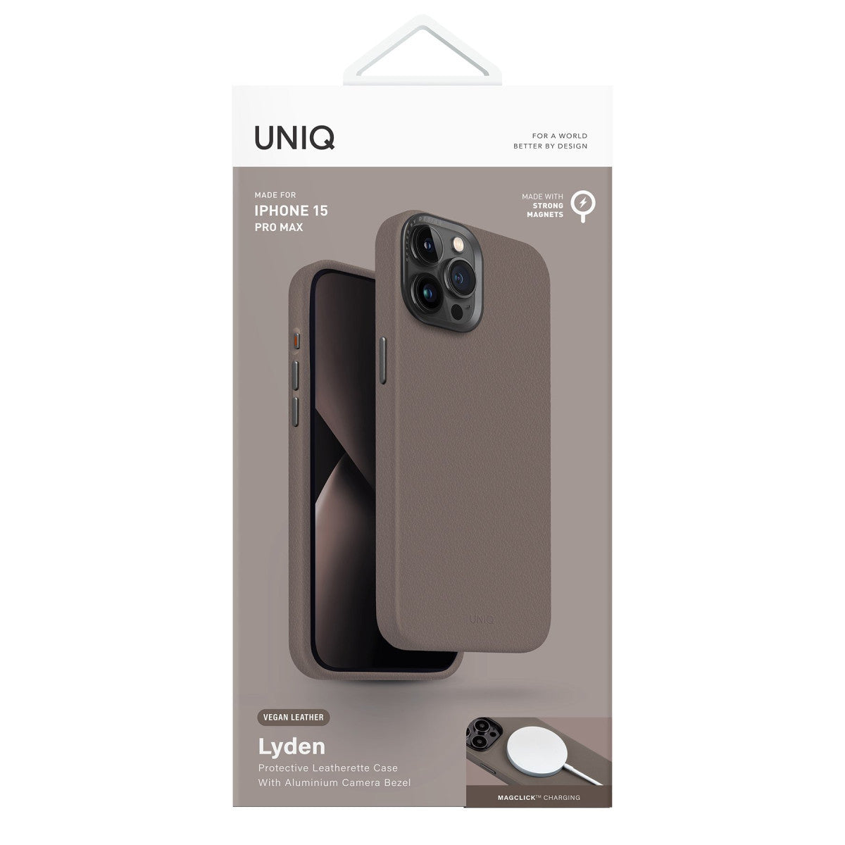 Uniq Apple iPhone 15 Pro Lyden Magsafe Deri Kapak