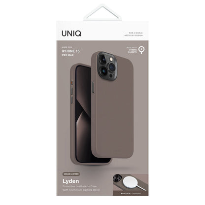 Uniq Apple iPhone 15 Pro Lyden Magsafe Deri Kapak