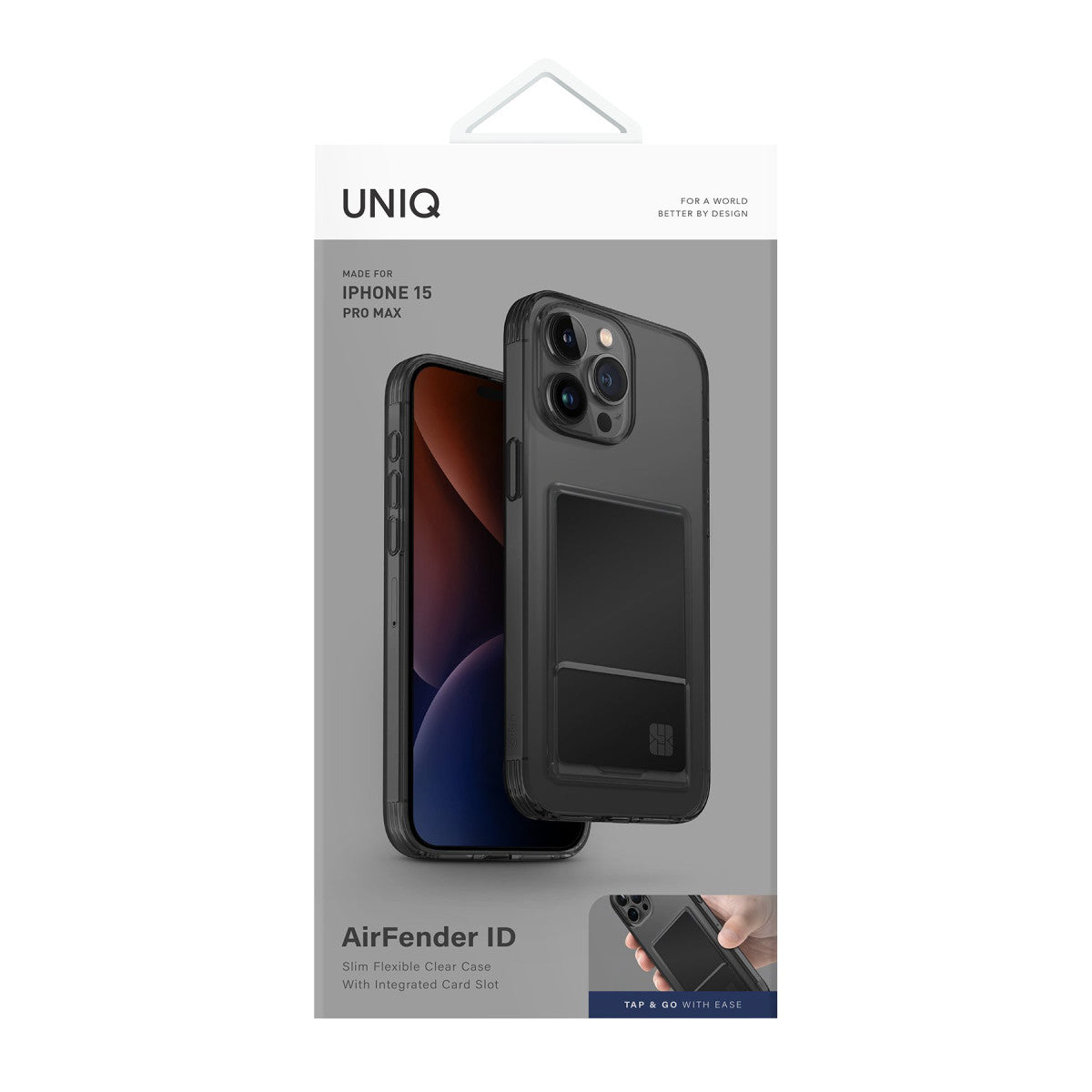 Uniq Apple iPhone 15 Pro Max Air Fender Kartvizitli Kapak