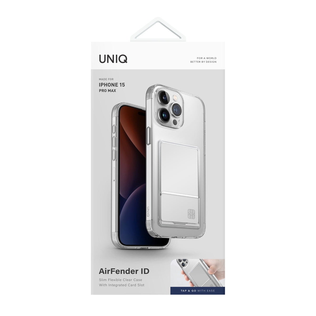 Uniq Apple iPhone 15 Pro Max Air Fender Kartvizitli Kapak