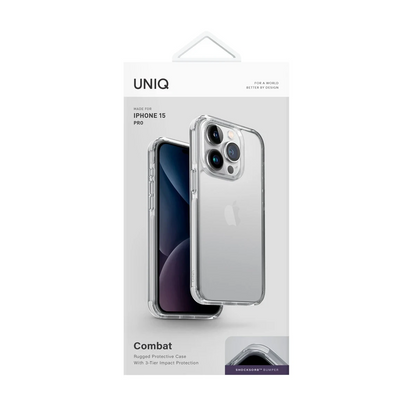 Uniq Apple iPhone 15 Pro Max Combat Kapak - Beyaz