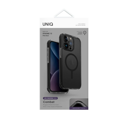 Uniq Apple iPhone 15 Pro Max Combat Magsafe Kapak - Siyah