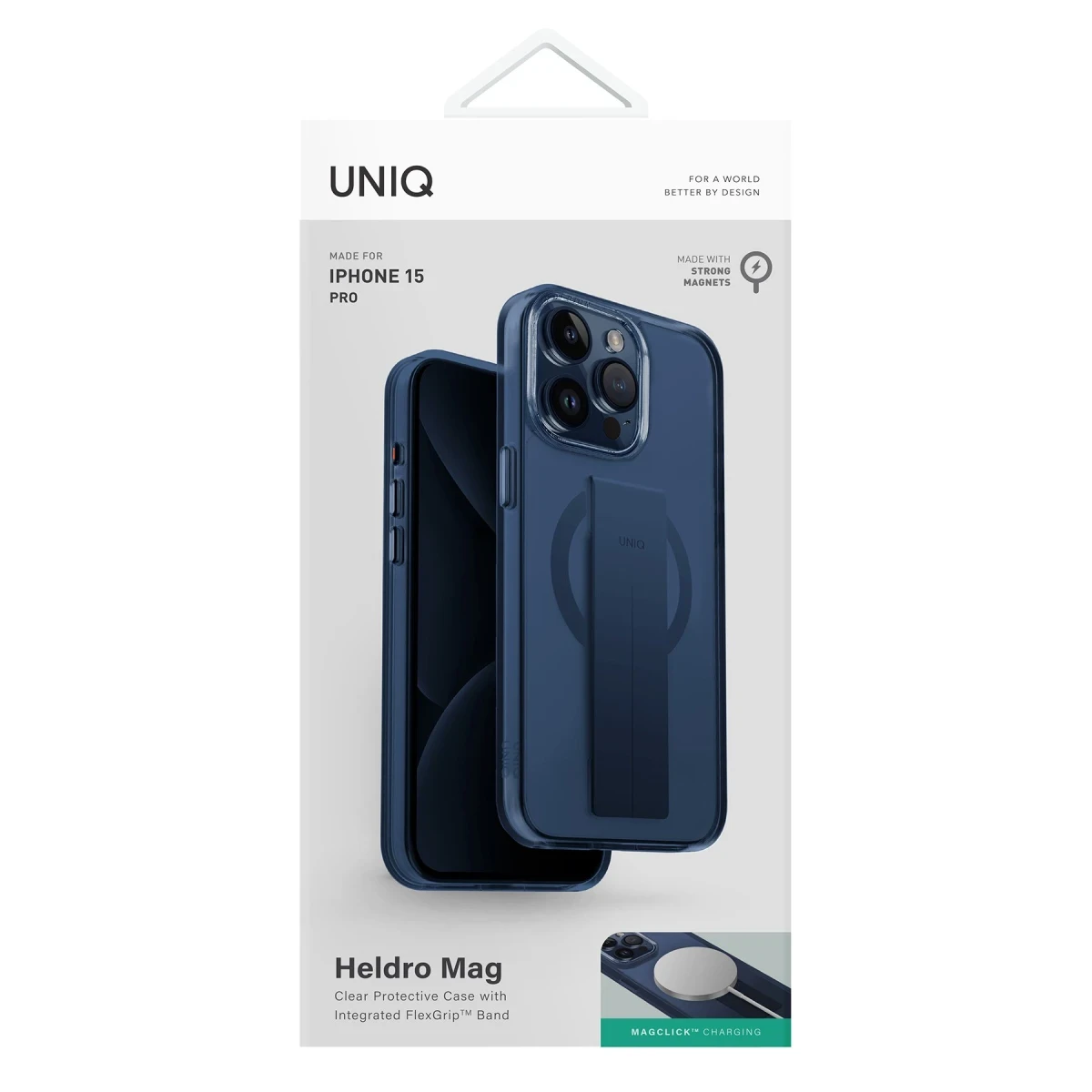 Uniq Apple iPhone 15 Pro Max Heldro Magsafe Kapak - Lacivert