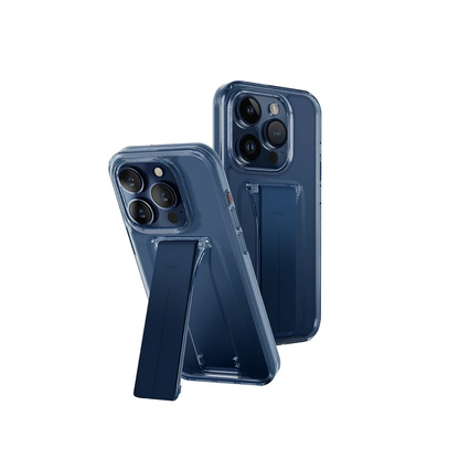 Uniq Apple iPhone 15 Pro Max Heldro Mount Standlı Kapak - Lacivert