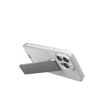 Uniq Apple iPhone 15 Pro Max Heldro Mount Standlı Kapak - Şeffaf