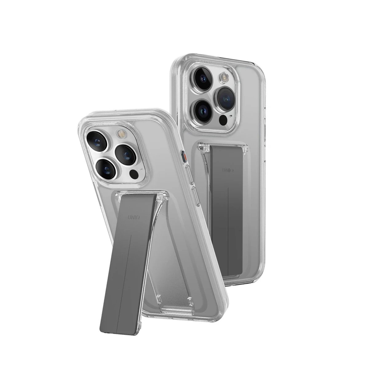 Uniq Apple iPhone 15 Pro Max Heldro Mount Standlı Kapak - Şeffaf