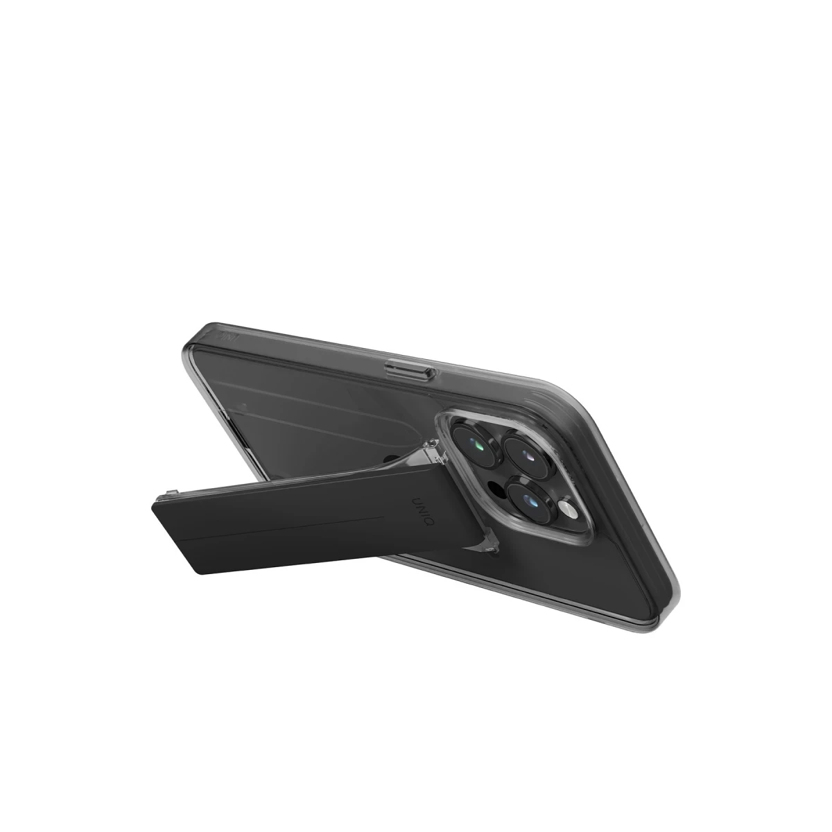 Uniq Apple iPhone 15 Pro Max Heldro Mount Standlı Kapak - Siyah