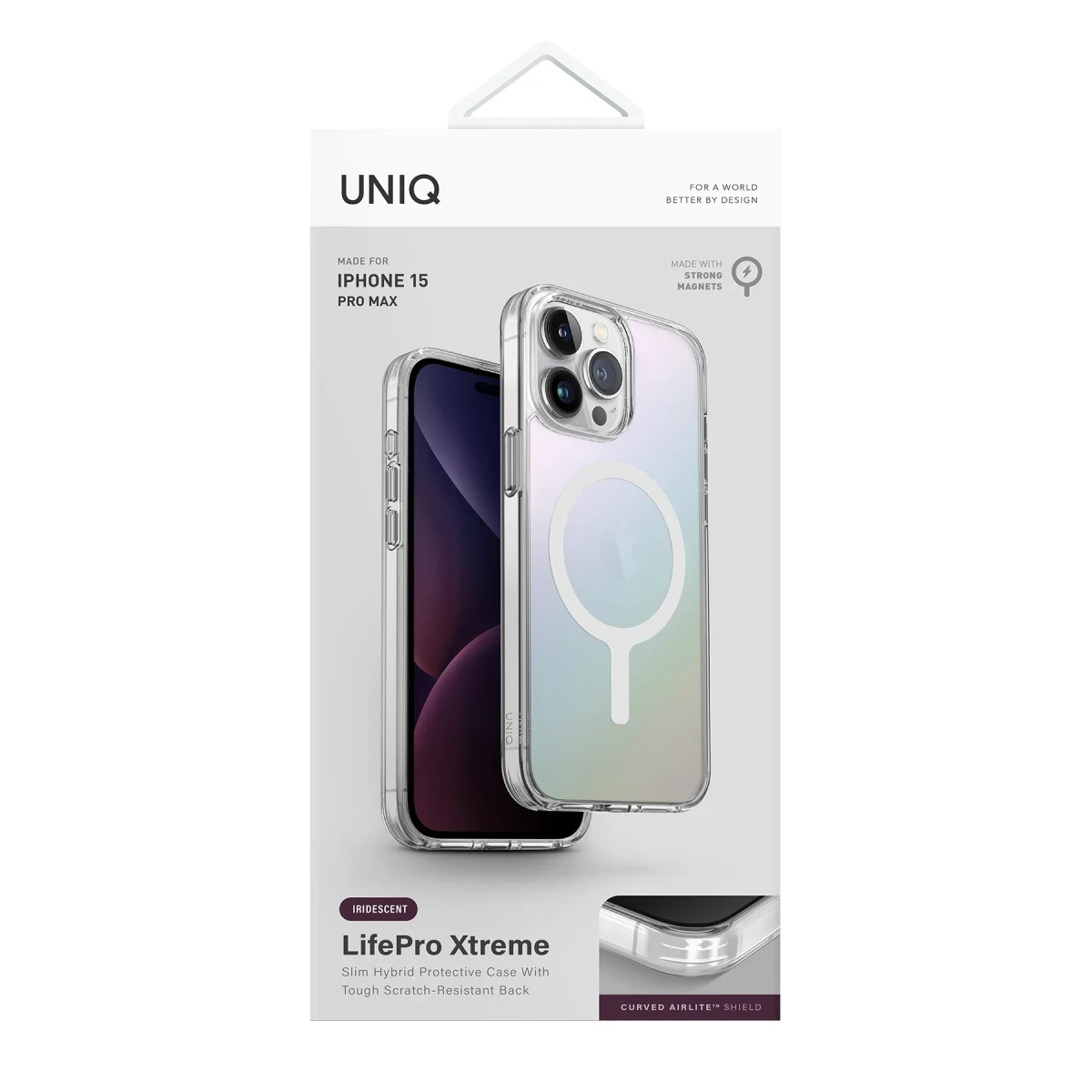 Uniq Apple iPhone 15 Pro Max LifePro Xtreme Magsafe Kapak - Gökkuşağı