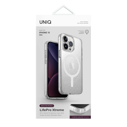 Uniq Apple iPhone 15 Pro Max LifePro Xtreme Magsafe Kapak - Simli
