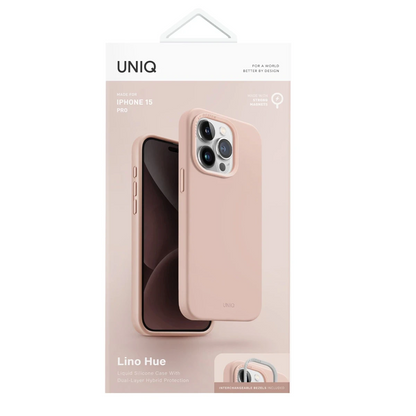 Uniq Apple iPhone 15 Pro Max Lino Hue Magsafe Kapak - Pembe