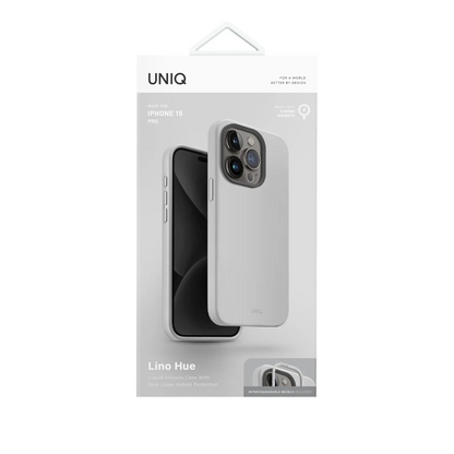 Uniq Apple iPhone 15 Pro Max Lino Hue Magsafe Kapak - Titan Gri